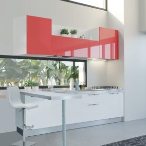 Cucina da 240 cm New Kitchen con penisola